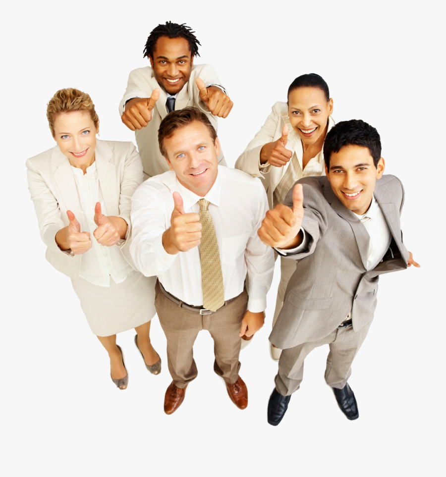 Clip Art Happy Business People - Business People Thumbs Up, Transparent Clipart