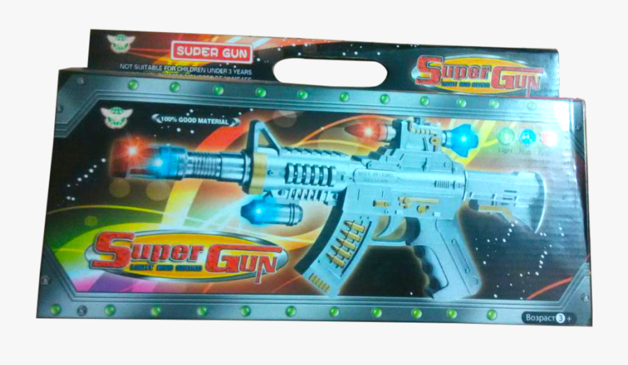 Laser Gun Toy With Lights & Sound - Laser Gun Toy, Transparent Clipart
