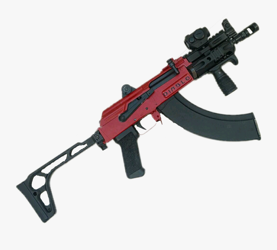 #gun #guns #rifle #weapon #ak47 #ak74u #custom #military - Assault Rifle, Transparent Clipart