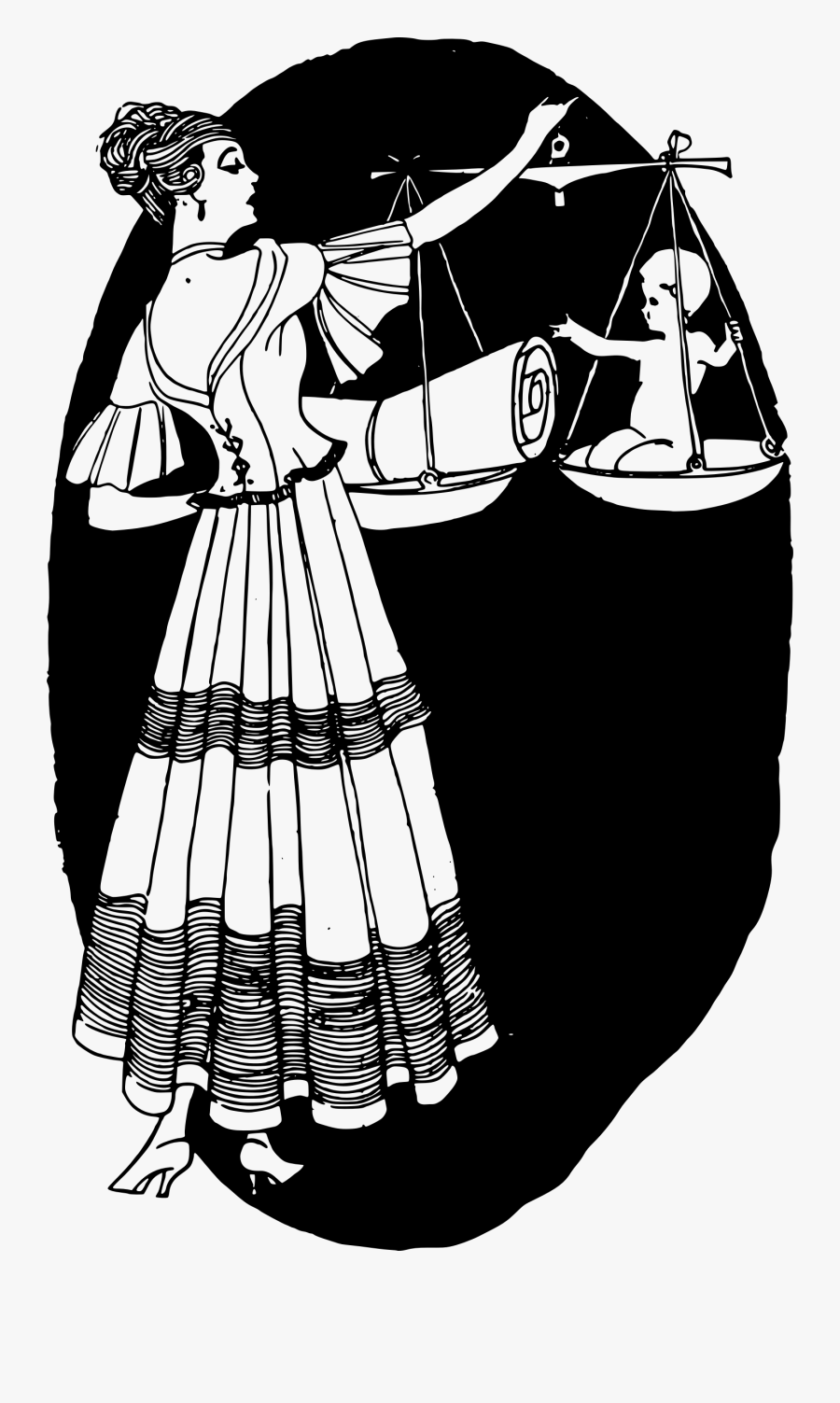 Mom Weighs Baby Clip Arts - Infant, Transparent Clipart