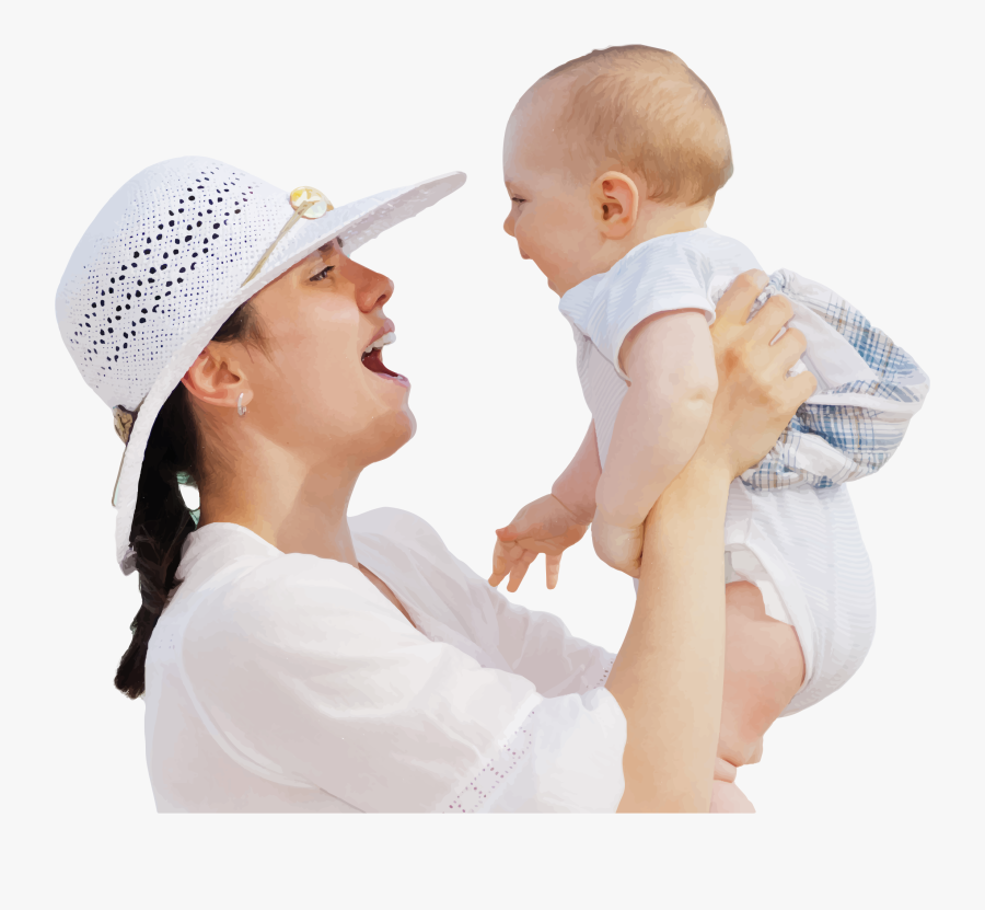 Mom & Baby Png, Transparent Clipart