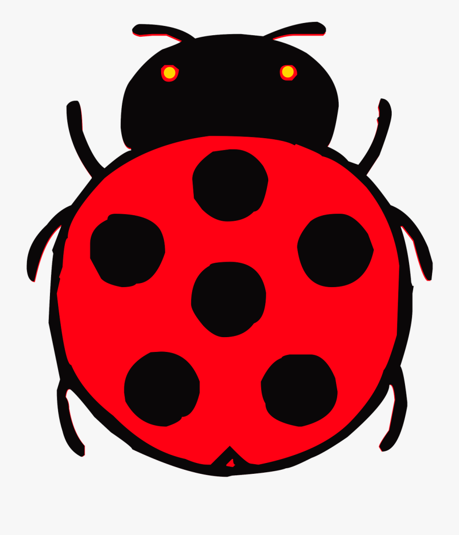 Cute Ladybug Png - Beetle Drawing For Kids, Transparent Clipart