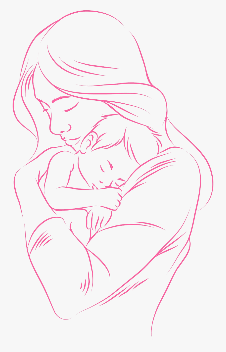 Thank You Mom Drawing, Transparent Clipart