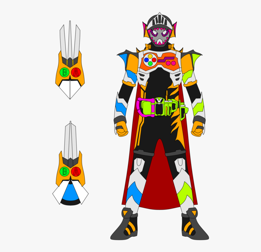 Kamen Rider Slay Hunter Gamer Lv 2 By Joinedzero - Kamen Rider Ex Aid Fanmade, Transparent Clipart