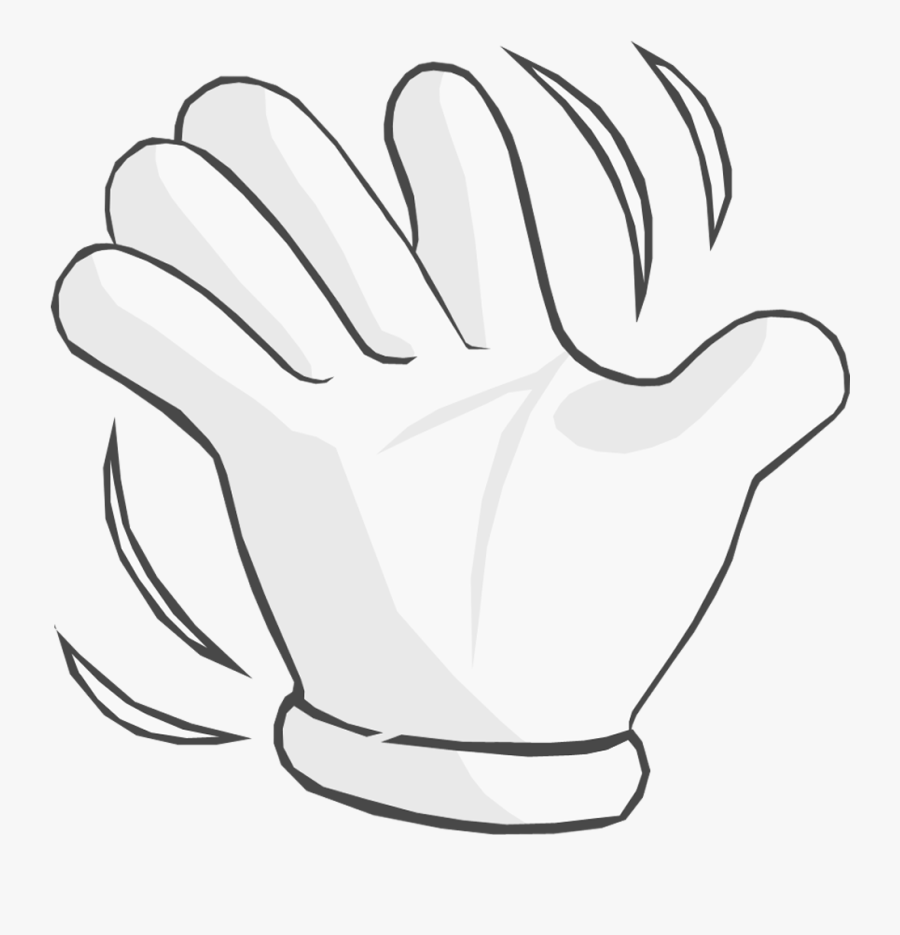 Mario / Luigi Waving Hand Discord Emoji By Twin-gamer - Transparent White Waving Hand, Transparent Clipart
