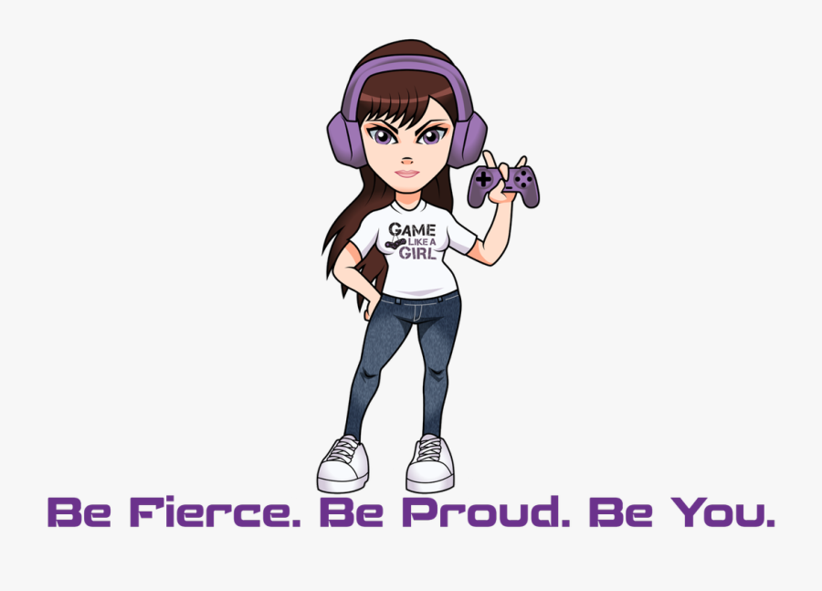 Logo Avatar Gamers Girl, Transparent Clipart