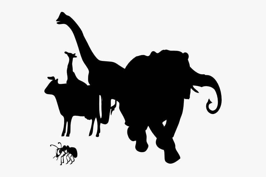Elephants Clipart Wild Animal - Animals Silhouette Png, Transparent Clipart