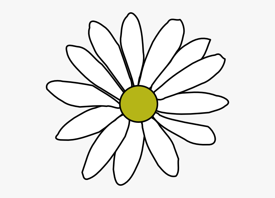 Flower Outline Png Clipart , Png Download - 白い 花 イラスト フリー 素材, Transparent Clipart