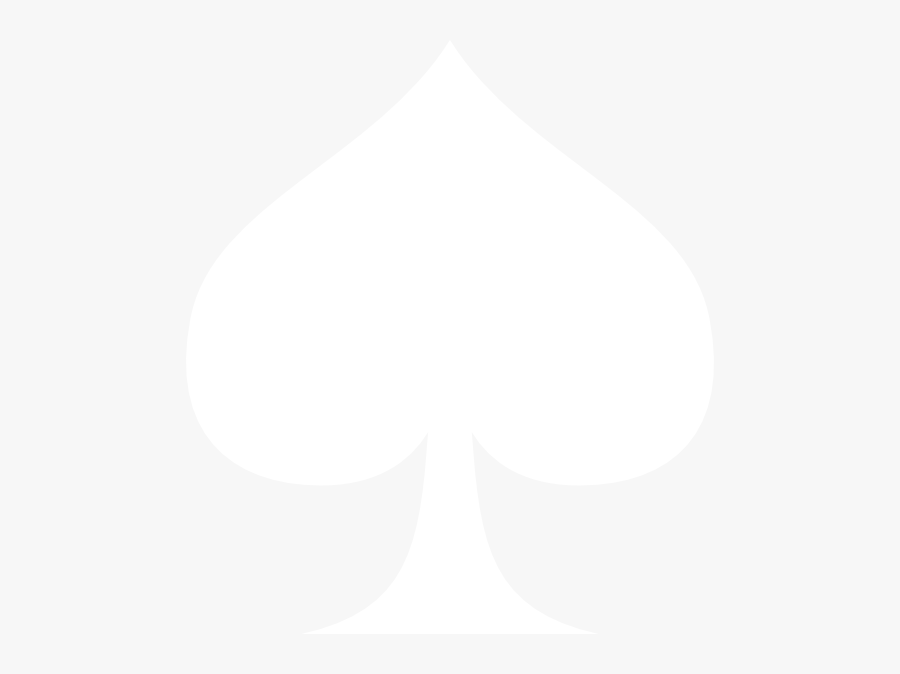 White Ace Of Spades Png, Transparent Clipart