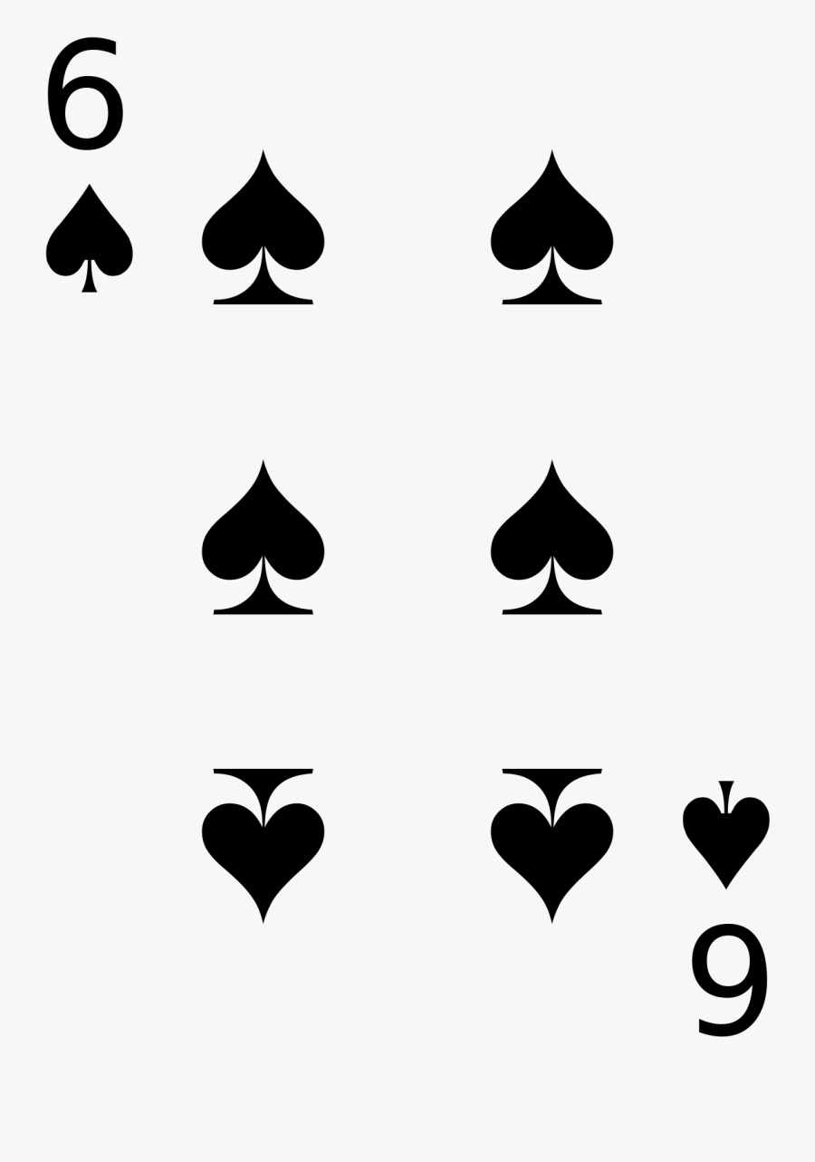 Cards 6 Spade - Cards Spade 5 And 6, Transparent Clipart