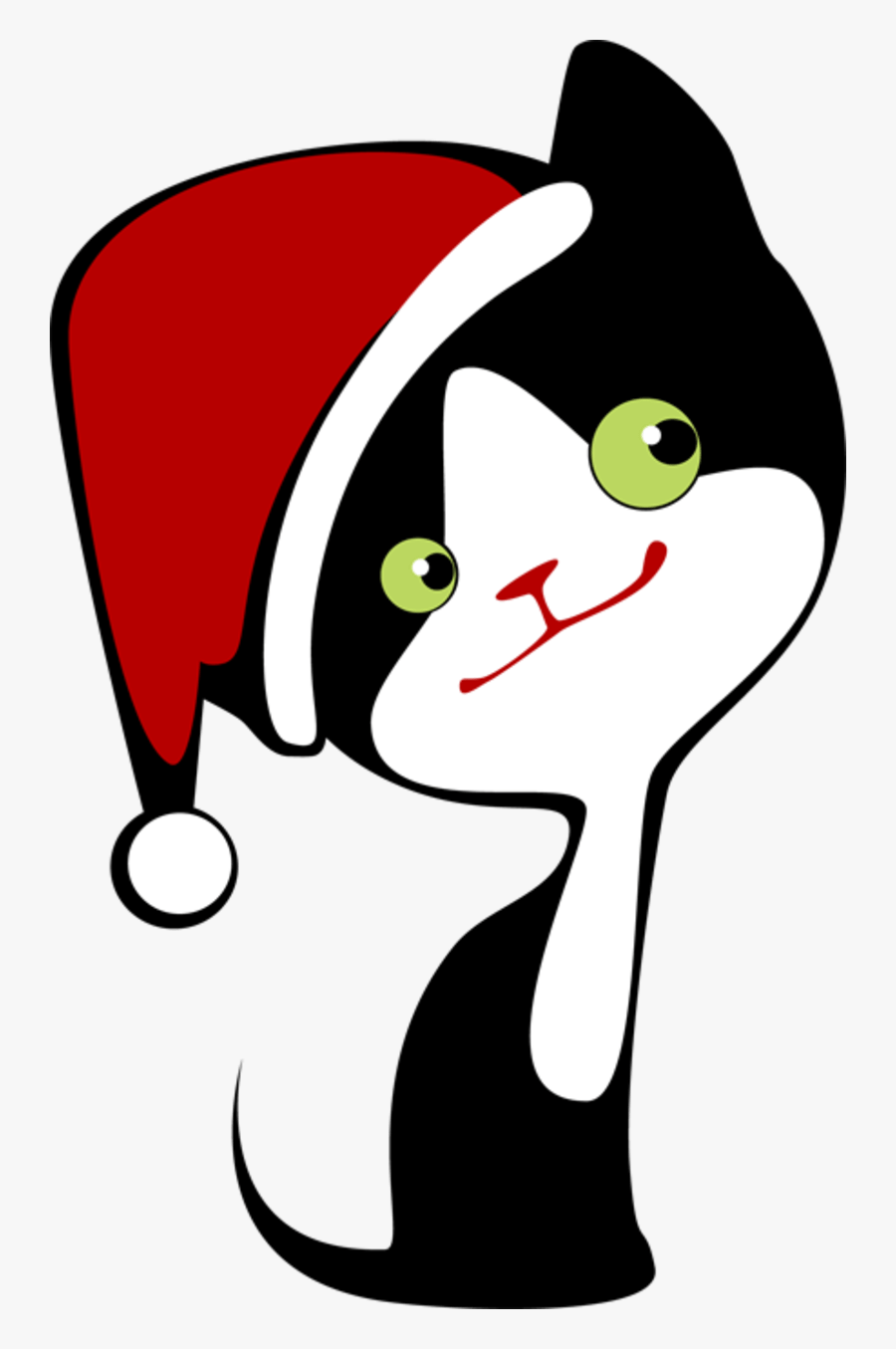 Belas Imagens Natalinas Cats Christmas Cats, Cat Drawing - Christmas Cat Clipart, Transparent Clipart