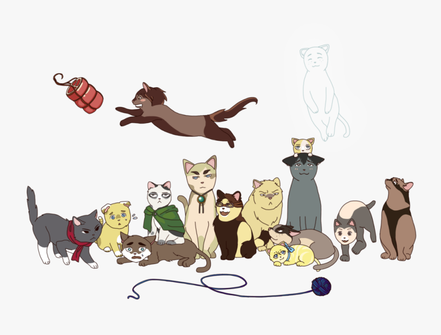 Transparent Clipart Of Cats - Attack On Titan Animal, Transparent Clipart