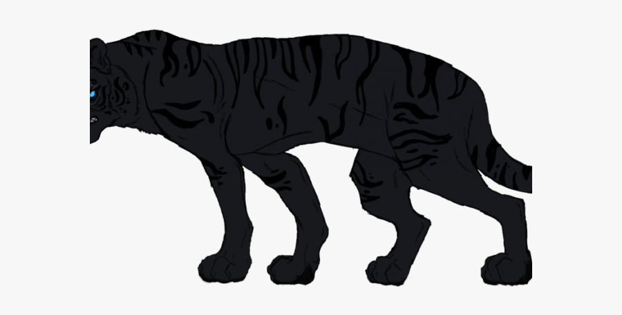 Drawn Panther Black Tiger - Siberian Tiger, Transparent Clipart