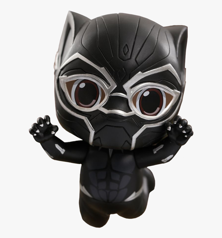 Transparent Black Panther Clipart - Black Panther Chibi Figure, Transparent Clipart