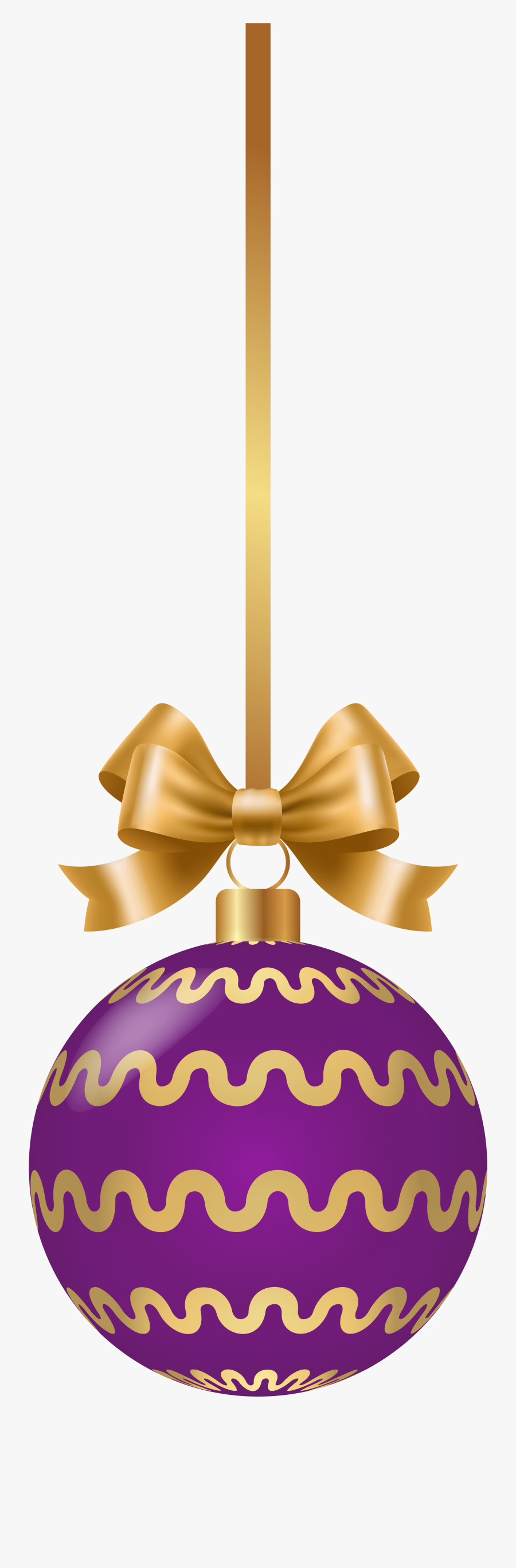 Purple Christmas Ball Png Clip Art - Satin, Transparent Clipart