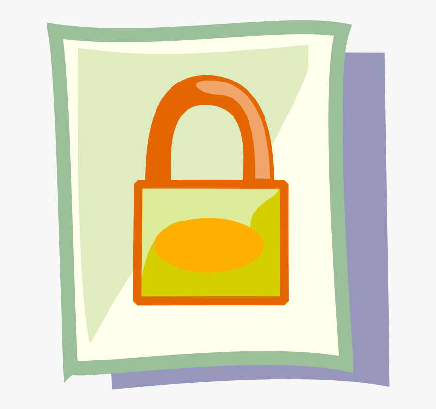 File Locked - Clip Art File Lock, Transparent Clipart