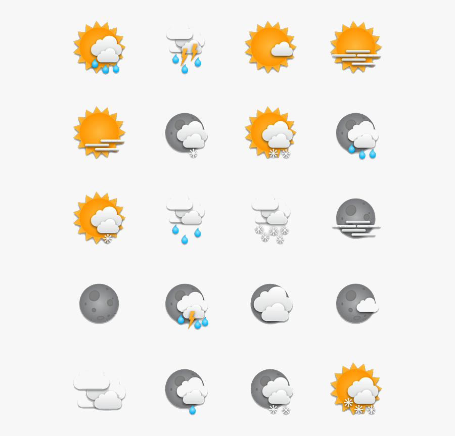 Weather Report Png Picture - Weather Forecast Icons Png, Transparent Clipart
