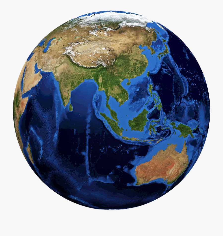 Globe, World, Earth, Planet, Earth Globe - Earth Australia And America, Transparent Clipart