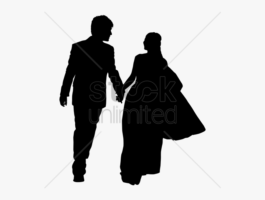 Download Silhouette Wedding Couple Clipart Wedding - Wedding Couple Images Vector, Transparent Clipart
