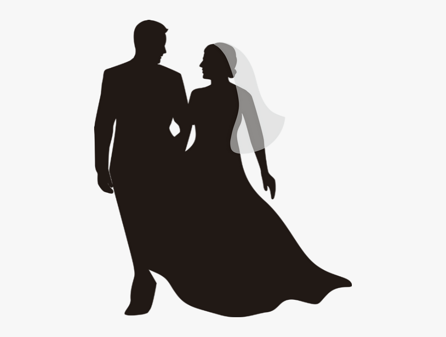 Mariage, Silhouette Png, Mariés, Couple - Percentage Of Love Marriage In India, Transparent Clipart