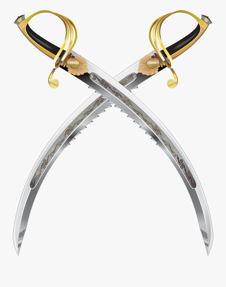 Swiss Ceremonial Swords Png Image - Pirate Swords, Transparent Clipart