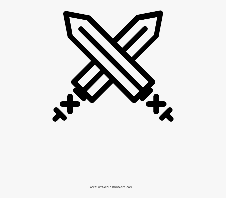 Transparent Crossed Swords Png - Fitness Icon Png Free, Transparent Clipart