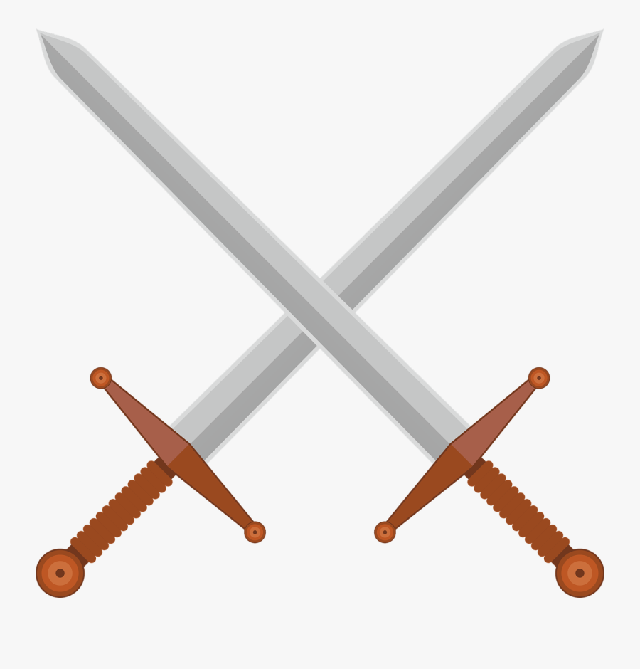 Swords Middle Ages Historically Free Picture - Escudo Com Espada Png, Transparent Clipart
