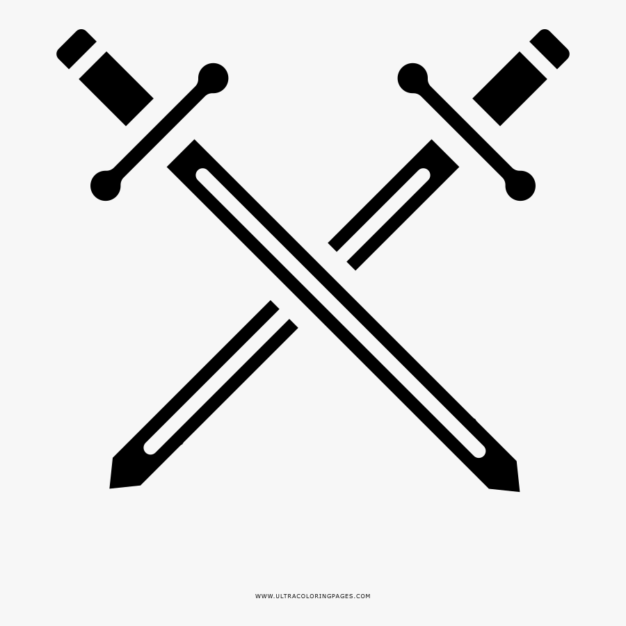 Transparent Espada Png - Crossed Swords Png, Transparent Clipart
