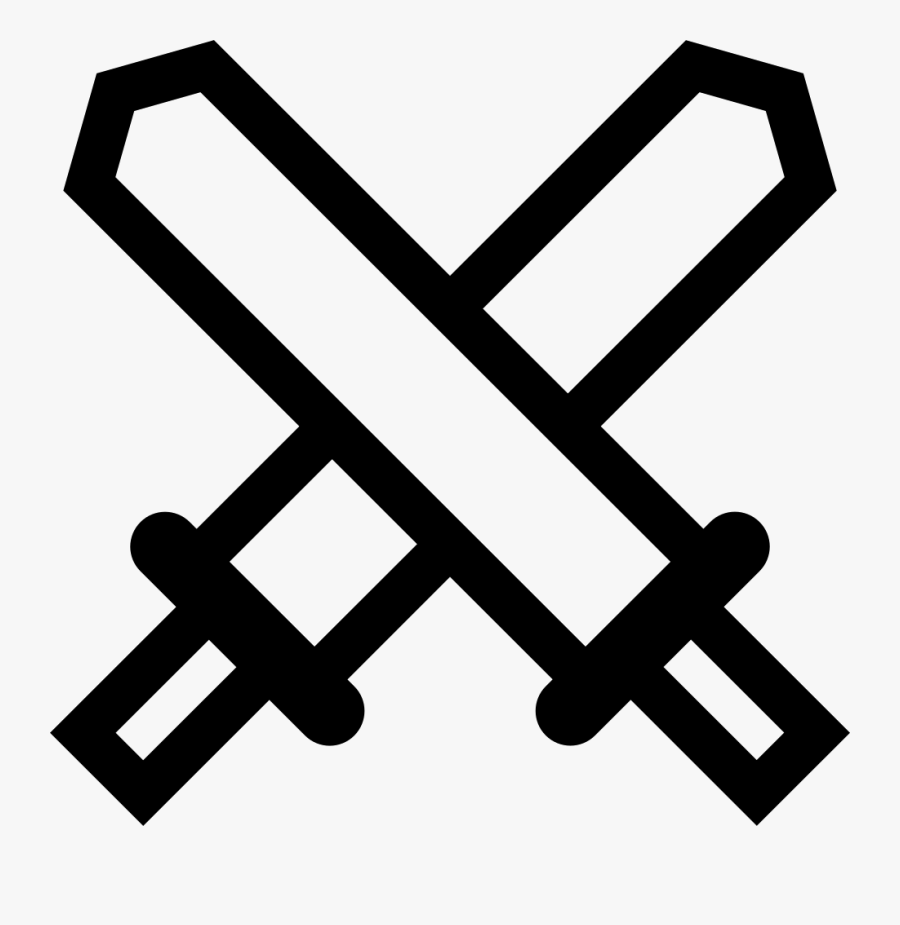 Swords Crossed - Workout Icon Png Free, Transparent Clipart
