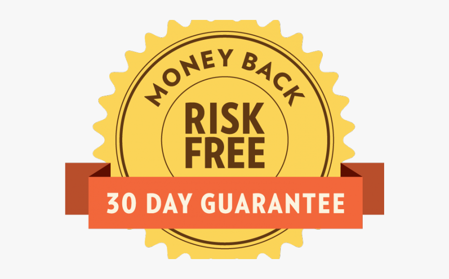 Risk Free 30 Day Money Back Guarantee, Transparent Clipart