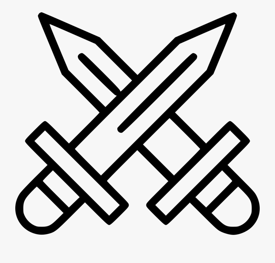 Swords Crossed - Workout Icon Png Free, Transparent Clipart