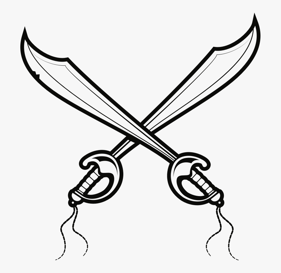 Pirate Swords - Pirate Swords Crossing, Transparent Clipart