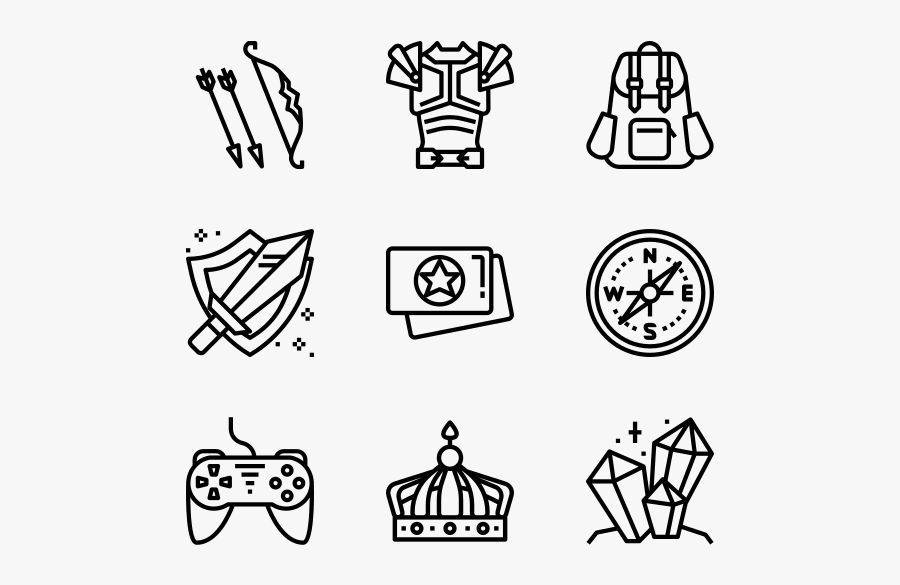 Game Elements - Design Icon, Transparent Clipart