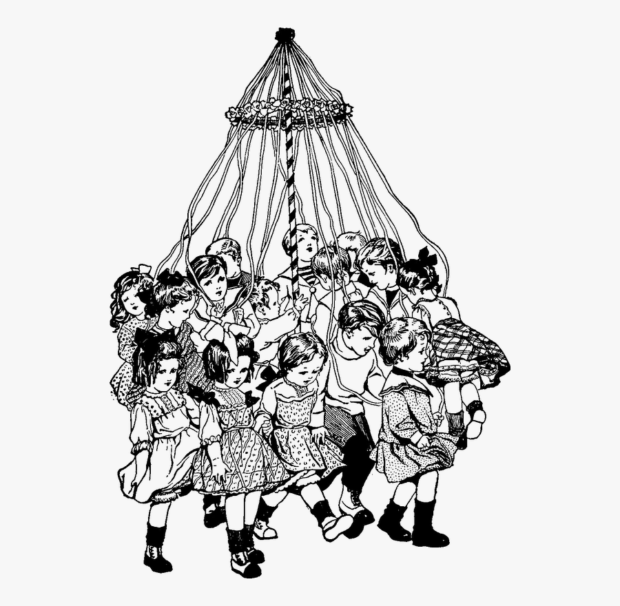 Zibi Vintage Scrap Happy May, Doll Quilt, Graphics - Children Dancing Clip Art, Transparent Clipart