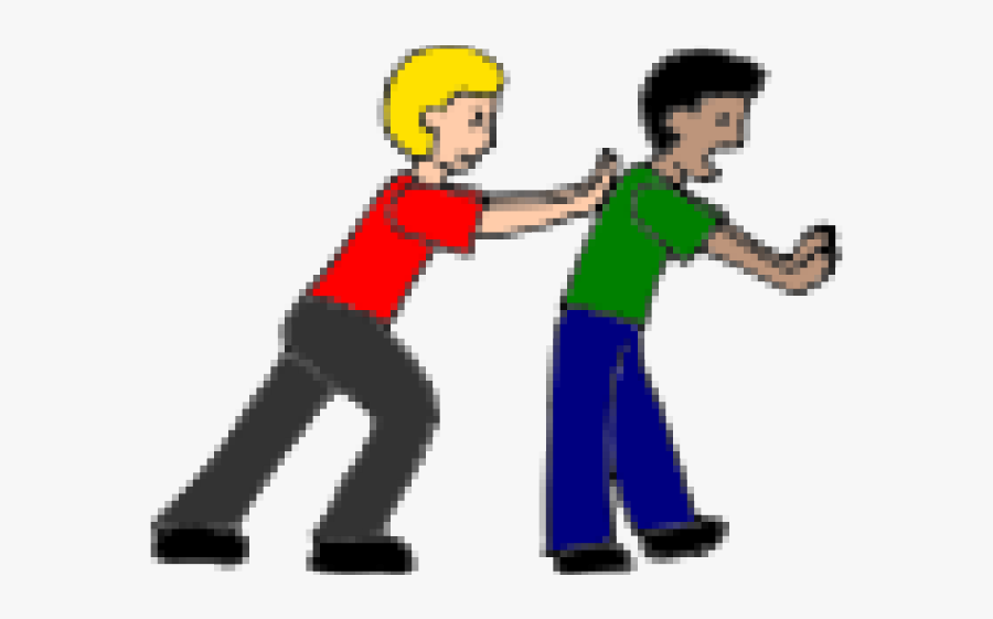 Pushing Others Cliparts - Do Not Push Others, Transparent Clipart