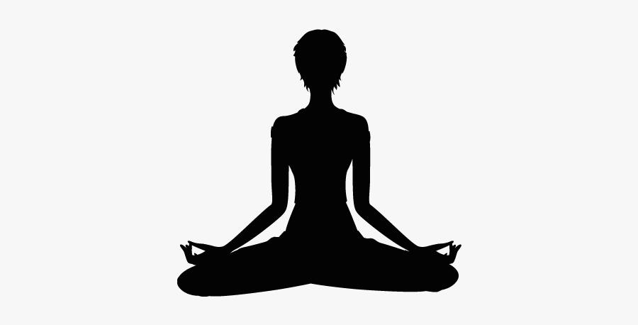 Wall Decal Yoga Sticker Clip Art - Yoga Pose Silhouette, Transparent Clipart