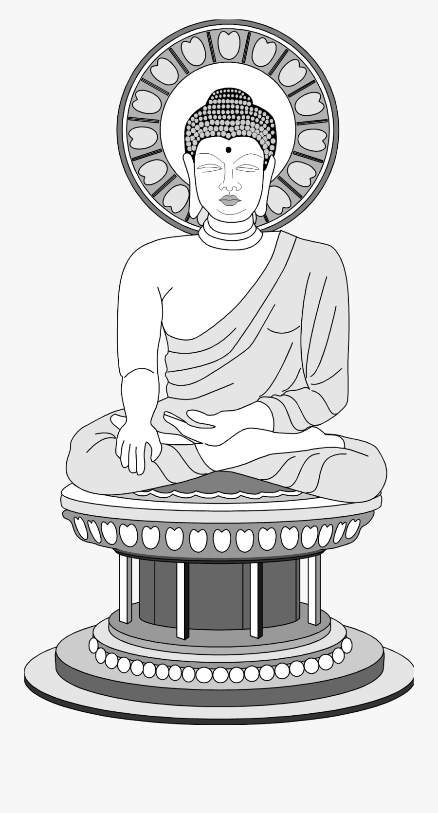 Gautama Buddha, Transparent Clipart
