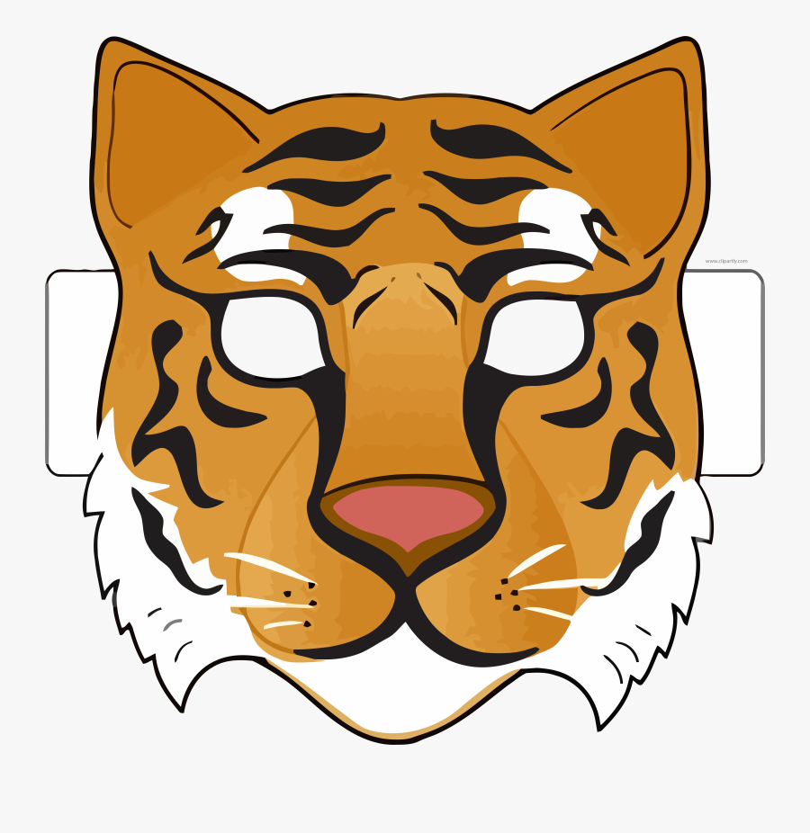 Printable Lion Face Mask, Transparent Clipart