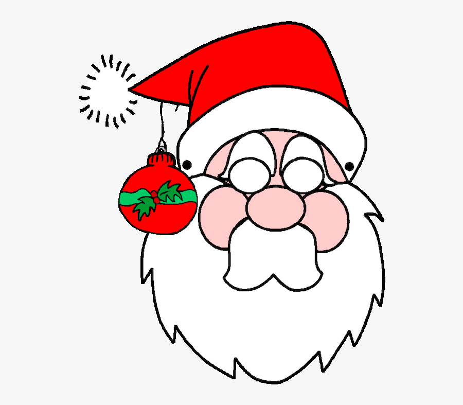 Christmas Coloring Pages Printables Pinterest - Santa Coloring Pages, Transparent Clipart