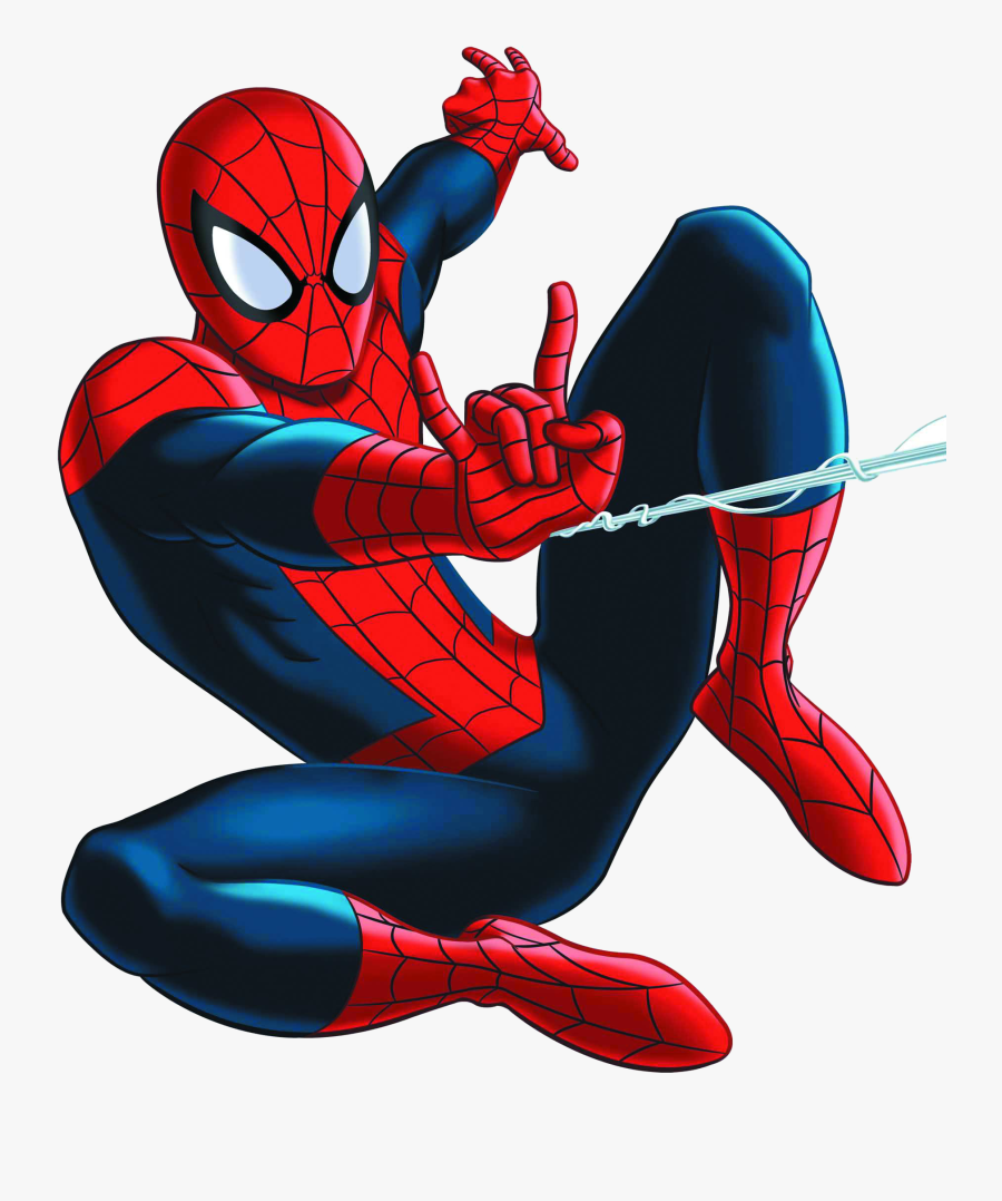 Hombre Araña Dibujo A Color, Transparent Clipart
