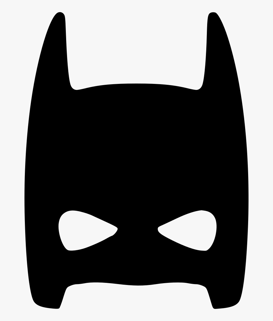 Half Face Mask Skin Hero Comments Clipart , Png Download - Batman Mask Svg Free, Transparent Clipart