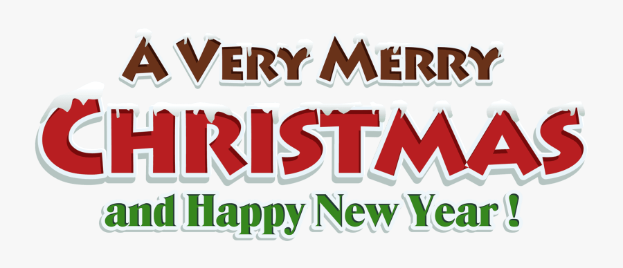 Merry Happy Holidays And - Merry Christmas Text Transparent, Transparent Clipart