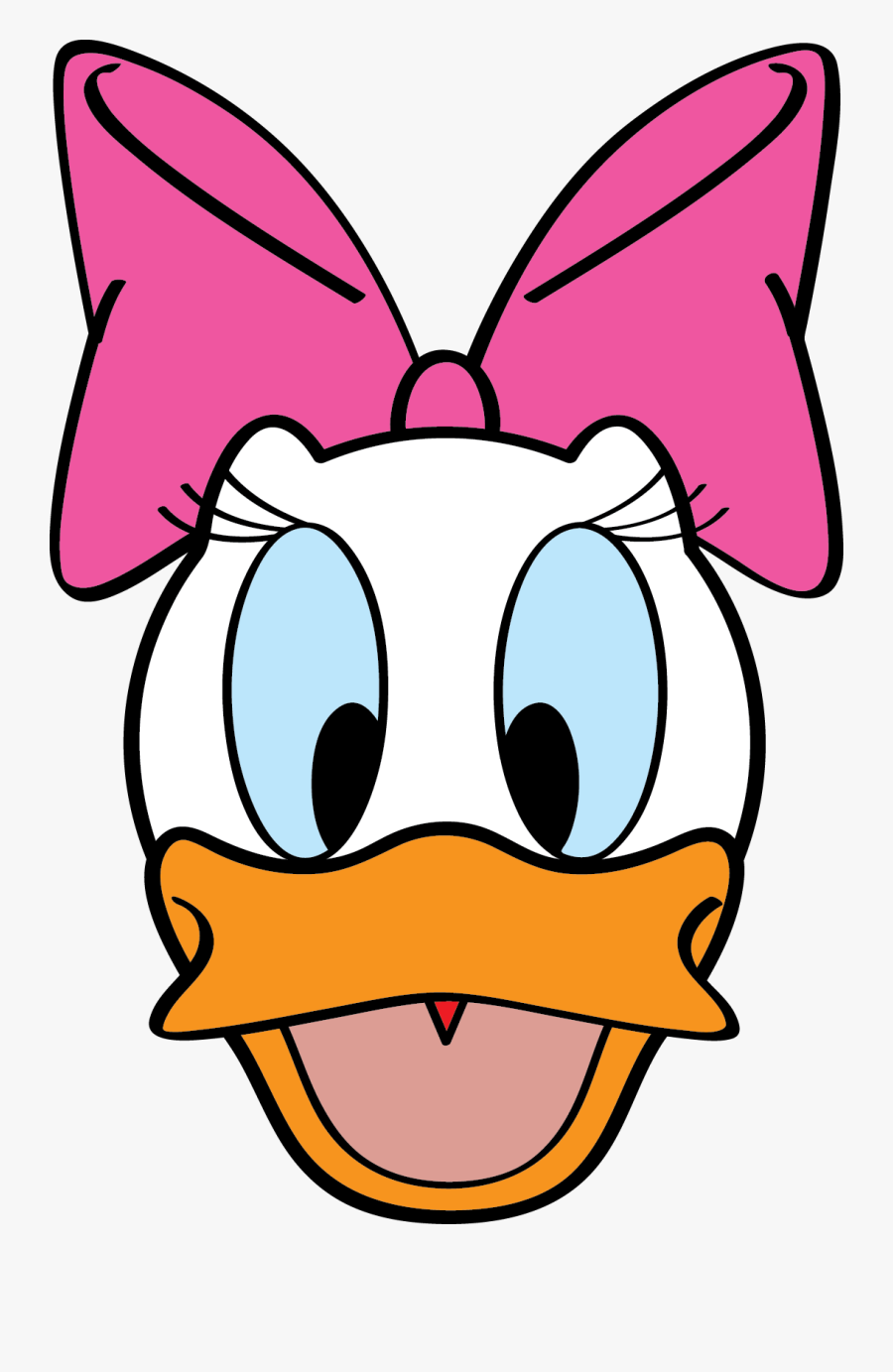 Daisy Duck Silhouette At Getdrawings - Daisy Duck Face Clipart, Transparent Clipart