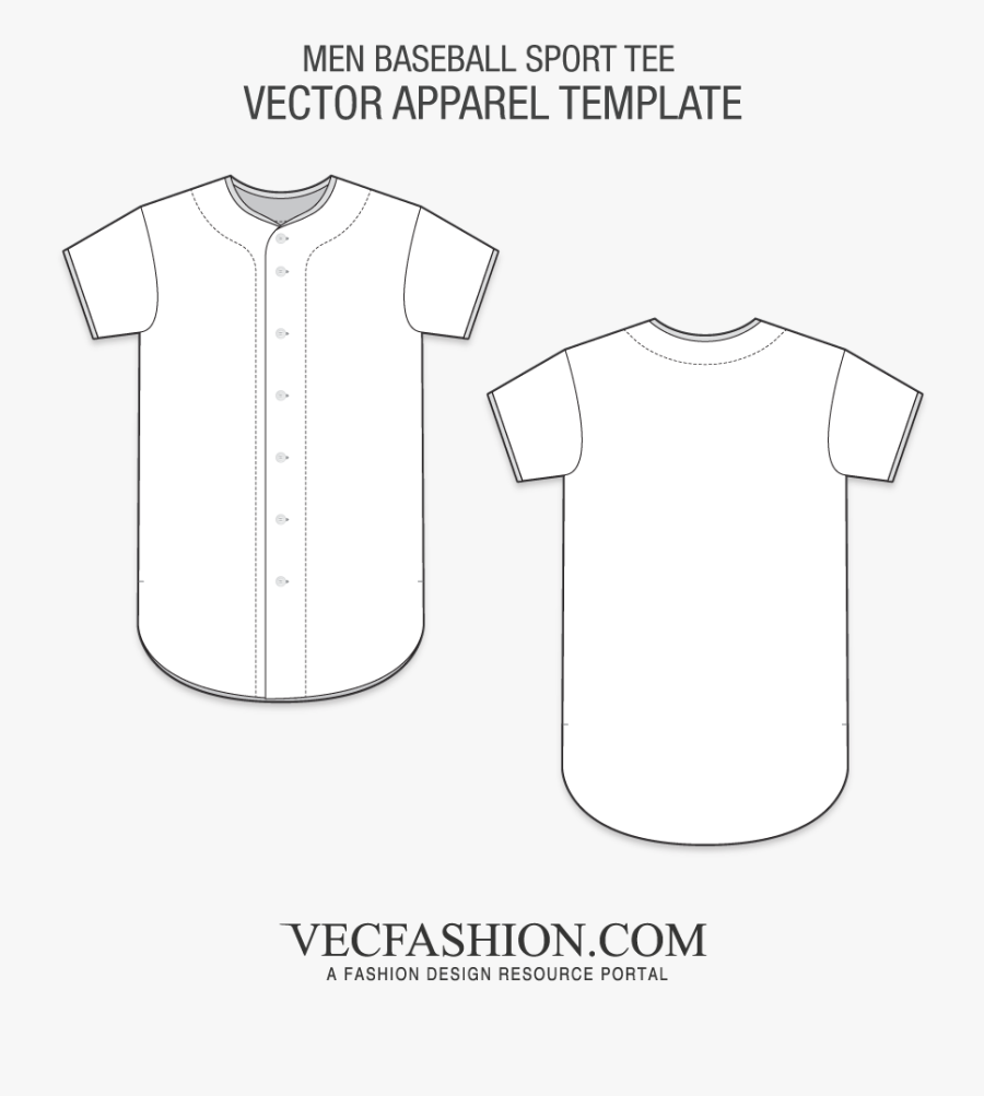 Clip Art Men Sport Tee Vecfashion - Dress Shirt Vector Template, Transparent Clipart