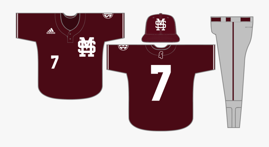 Maroon Baseball Jersey Clipart , Png Download - Mississippi State University, Transparent Clipart