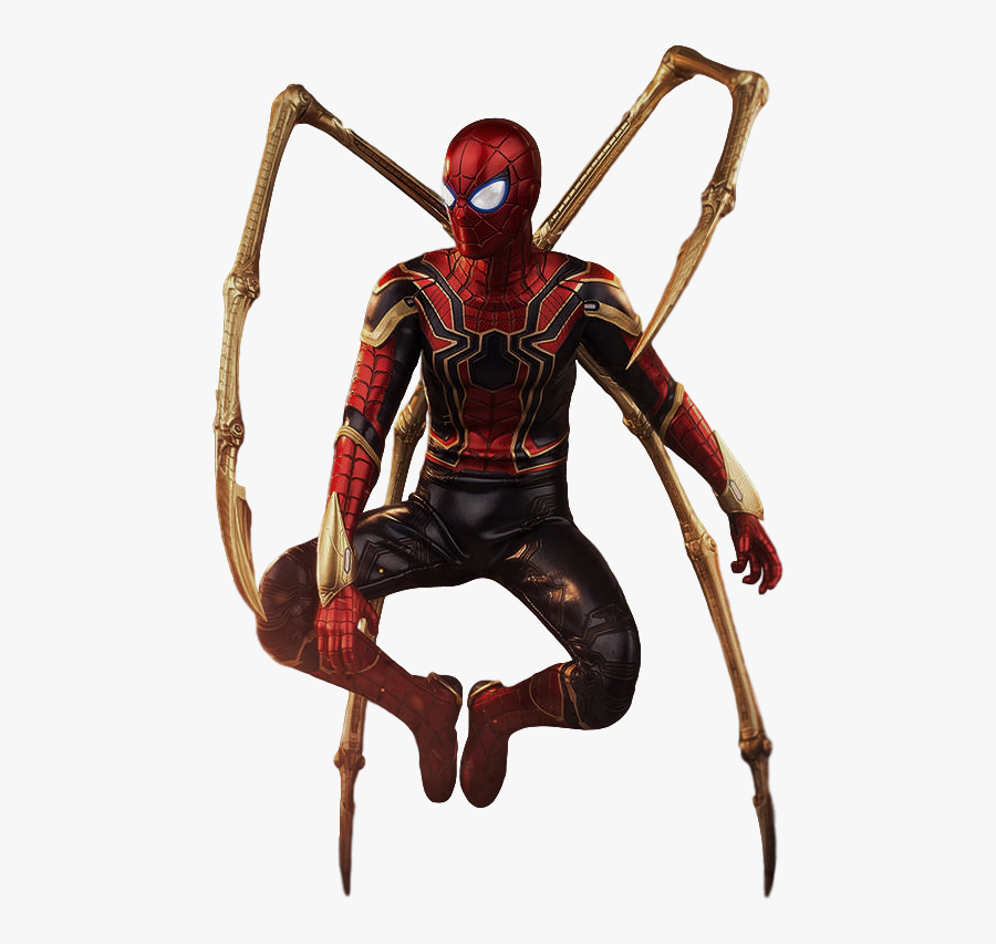 Captain Infinity Marvel Universe Spider-man Youtube - Iron Spider Infinity War Png, Transparent Clipart