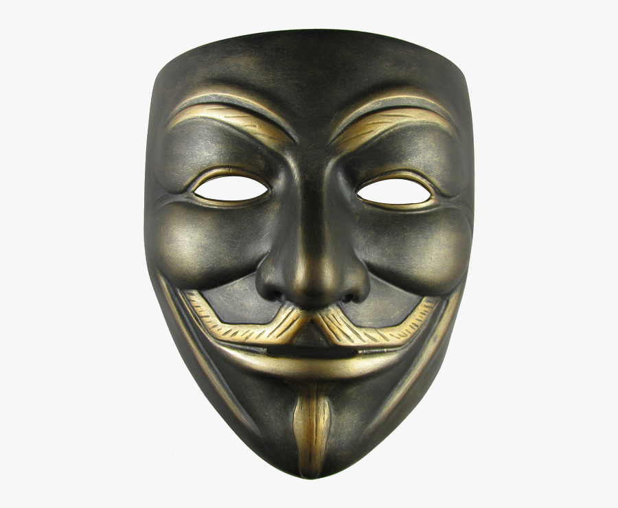 Anonymous Mask Png - Black Hacker Mask Png, Transparent Clipart
