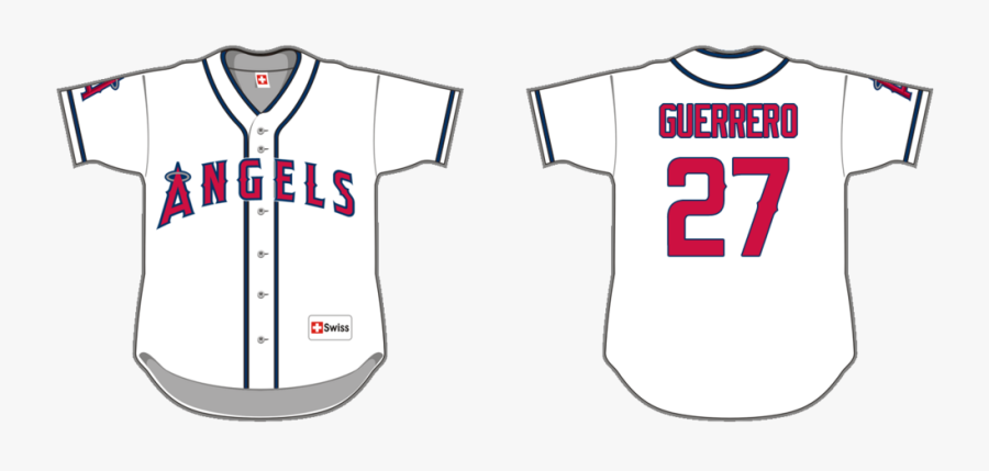 Homejersey - Angels Baseball Jersey Clipart, Transparent Clipart