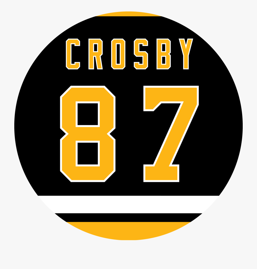 Sidney Crosby Home Jersey By Puckstyle - Emblem, Transparent Clipart