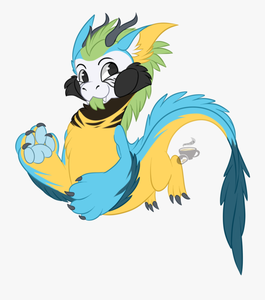 Blue And Gold Macaw Kirichu By Mochiteaa - Cartoon, Transparent Clipart